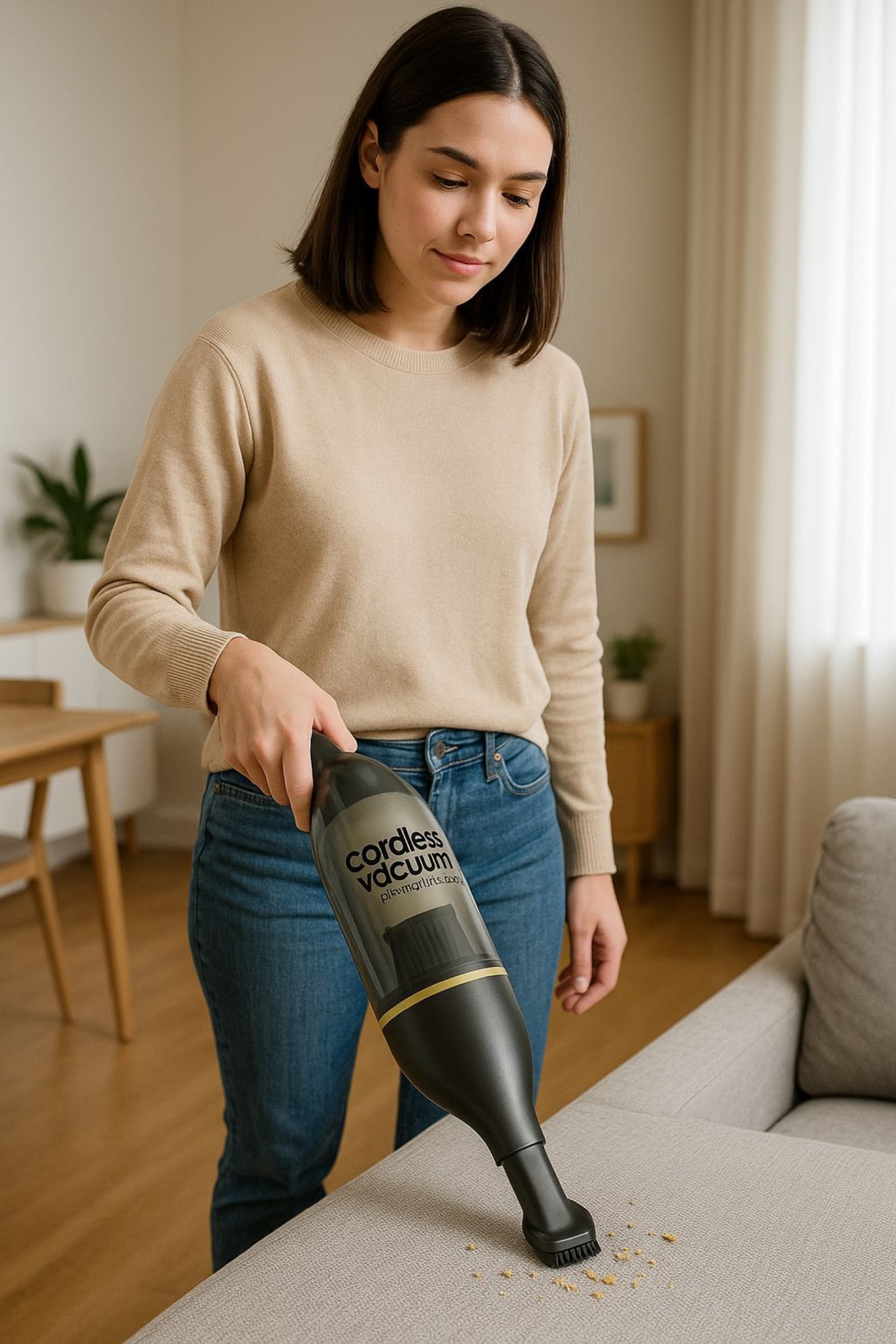 ASPIRADORA DE MANO RECARGABLE